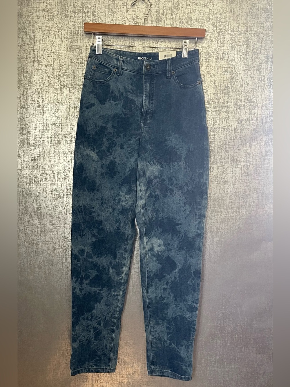 INC International Concepts Blue Tie-Dye Jeans